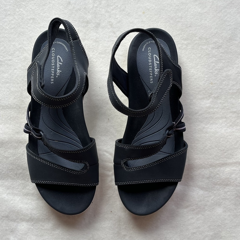 Clarks Cloudsteppers Shoes Womens Size 9 Sandals Cushion‎ Soft Adjustable Strap